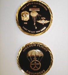 Contact for the USAF Aircrew Flight Equipment Coin